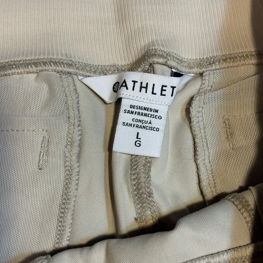 Athleta Venice Wide Leg  cream biege pants women’s large - Picture 11 of 14